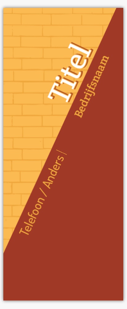Voorvertoning ontwerp voor Ontwerpgalerij: Horeca Roll-up banners, 85 x 206 cm Economy