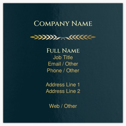 Design Preview for Design Gallery: Legal Ultra-Thick Business Cards, Square (65 x 65 mm)