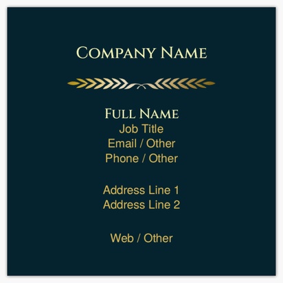 Design Preview for Design Gallery: Legal Standard Business Cards, Square (65 x 65 mm)