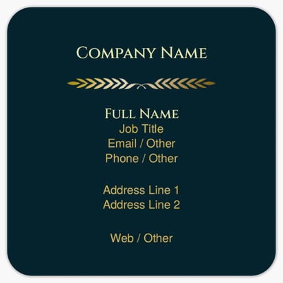 Design Preview for Design Gallery: Legal Rounded Corner Business Cards, Rounded Square (65 x 65 mm)