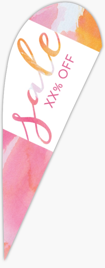 Design Preview for Beauty & Spa Flags - Fabric Only Templates, 10'