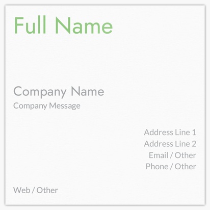 Design Preview for Business Services Square Business Cards Templates