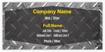 Design Preview for Design Gallery: Welding & Metal Work Standard Business Cards, Small (85 x 40 mm)