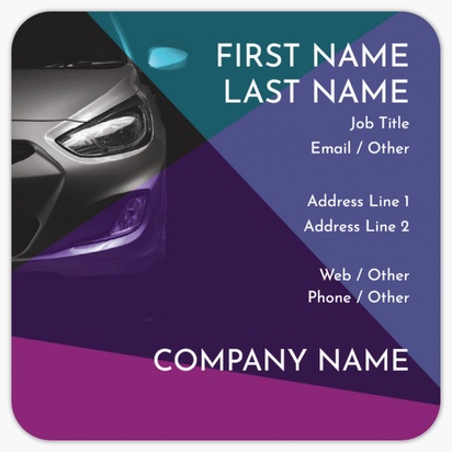 Design Preview for Design Gallery: Driving Schools Rounded Corner Business Cards, Rounded Square (65 x 65 mm)