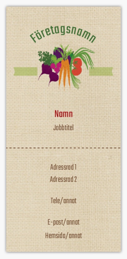 Förhandsgranskning av design för Designgalleri: Lantbruk Smala visitkort