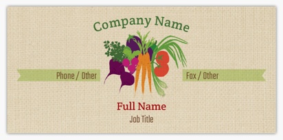 Design Preview for Design Gallery: Food & Beverage Slim Business Cards