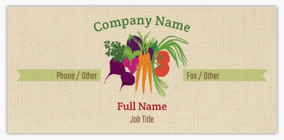 Design Preview for Design Gallery: Farmers Markets Standard Business Cards, Small (85 x 40 mm)