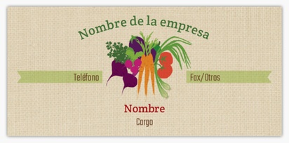 Vista previa del diseño de Galería de diseños de tarjetas de visita standard para mercado de productos agrícolas, Delgada (85 x 40 mm)