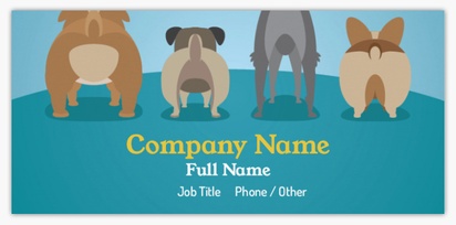 Design Preview for Design Gallery: Pet Sitting & Dog Walking Standard Business Cards, Slim (85 x 40 mm)
