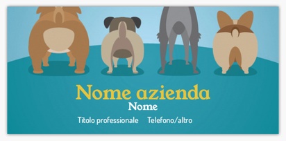 Anteprima design per Galleria di design: biglietti da visita standard per dog sitter/cura animali, Slim (85 x 40 mm)