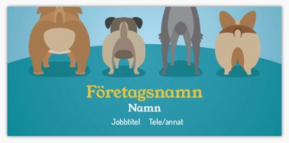 Förhandsgranskning av design för Designgalleri: Hunduppfödare Visitkort standard, Smal (85 x 40 mm)