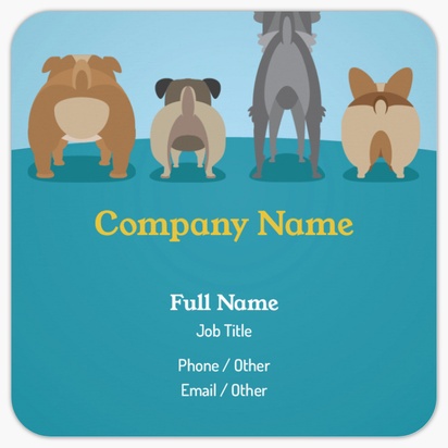 Design Preview for Design Gallery: Dog Breeders Rounded Corner Business Cards, Rounded Square (65 x 65 mm)