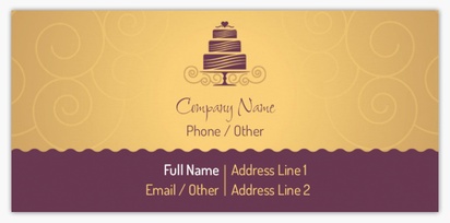 Design Preview for Design Gallery: Bakeries Slim Business Cards