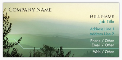 Design Preview for Design Gallery: Travel Agencies Slim Business Cards