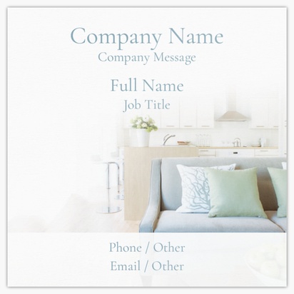 Design Preview for Design Gallery: Home Staging Ultra-Thick Business Cards, Square (65 x 65 mm)