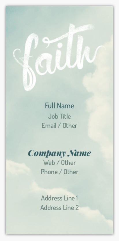Design Preview for Design Gallery: Religious & Spiritual Standard Business Cards, Small (85 x 40 mm)