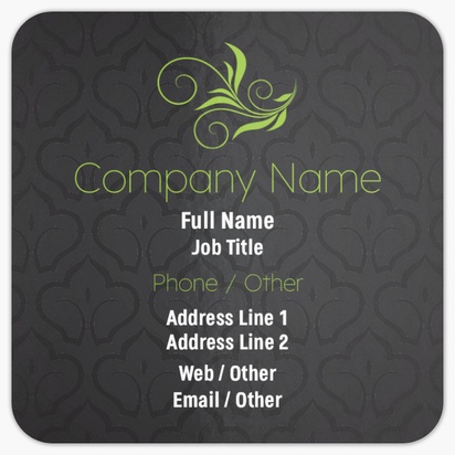 Design Preview for Weight Loss Consultant Rounded Corner Business Cards Templates, Square (2.5" x 2.5")