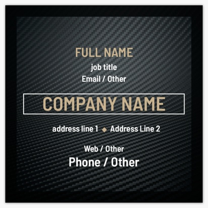 Design Preview for Design Gallery: Auto Dealers Square Business Cards