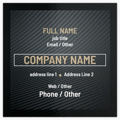 Design Preview for Automotive & Transportation Glossy Business Cards Templates, Square (2.5" x 2.5")