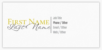 Design Preview for Design Gallery: Conservative Slim Business Cards