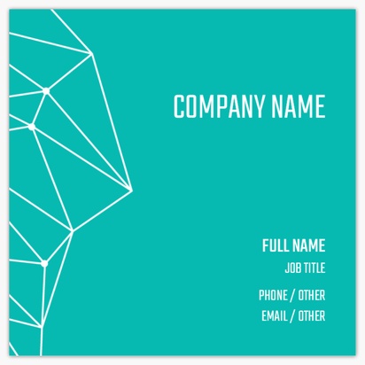Design Preview for Design Gallery: Information & Technology Standard Business Cards, Square (65 x 65 mm)