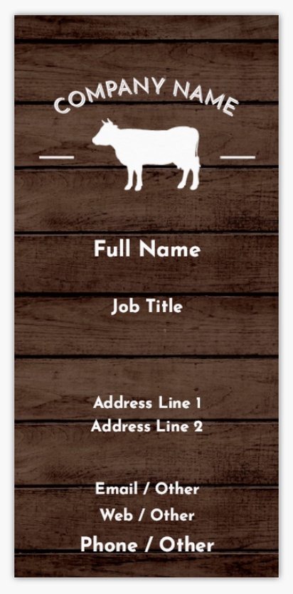 Design Preview for Design Gallery: Agriculture & Farming Slim Business Cards