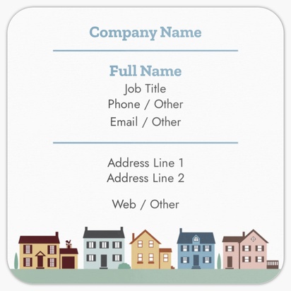 Design Preview for Home Inspection Rounded Corner Business Cards Templates, Square (2.5" x 2.5")