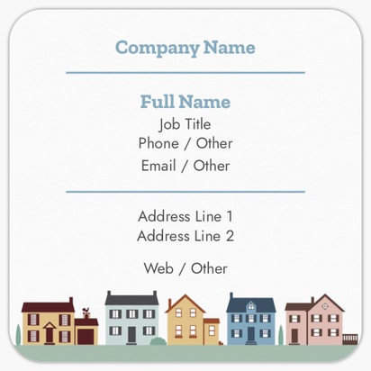 Design Preview for Design Gallery: Mortgages & Loans Rounded Corner Business Cards, Rounded Square (65 x 65 mm)
