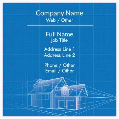 Design Preview for Design Gallery: Architecture  Standard Business Cards, Square (65 x 65 mm)