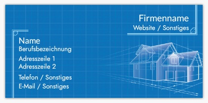 Designvorschau für Designgalerie: Standard-Visitenkarten Architektur, Schmal (85 x 40 mm)