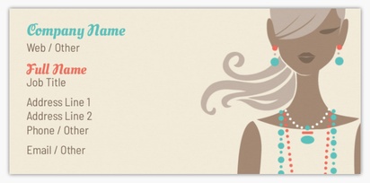 Design Preview for Design Gallery: Jewellery Slim Business Cards