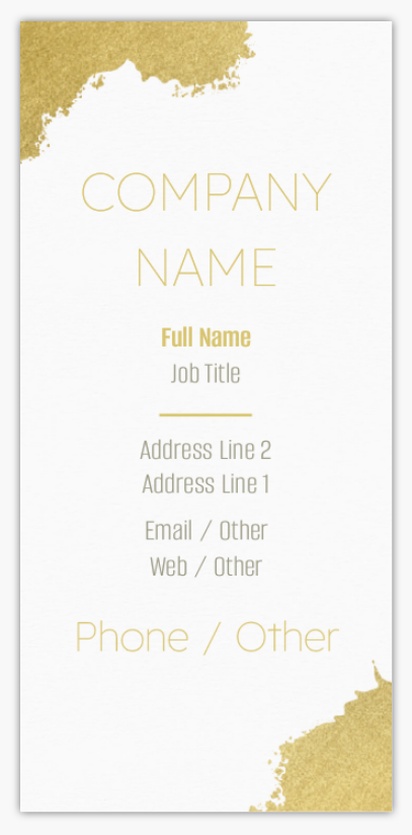 Design Preview for Design Gallery: Beauty & Spa Slim Business Cards