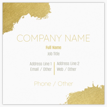Design Preview for Design Gallery: Antiques Matte Visiting Cards, Square (63.5 x 63.5 mm)