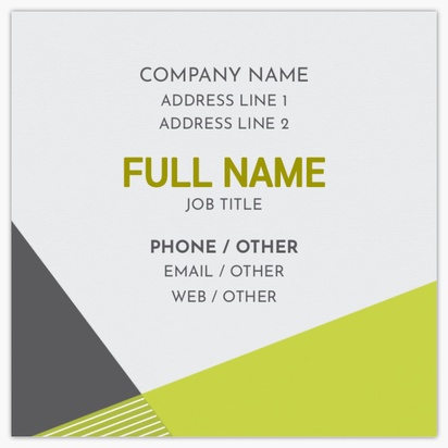 Design Preview for Design Gallery: Marketing Square Business Cards