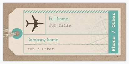 Design Preview for Design Gallery: Travel Agencies Slim Business Cards