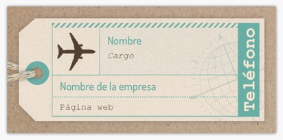 Vista previa del diseño de Galería de diseños de tarjetas de visita standard para agencias de viajes, Delgada (85 x 40 mm)