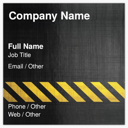 Design Preview for Paving Glossy Business Cards Templates, Square (2.5" x 2.5")