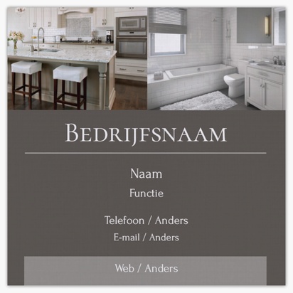 Voorvertoning ontwerp voor Ontwerpgalerij: Keuken en badkamer Linnen visitekaartjes