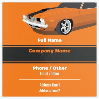 Design Preview for Design Gallery: Car Parts & Tyres Ultra-Thick Business Cards, Square (65 x 65 mm)