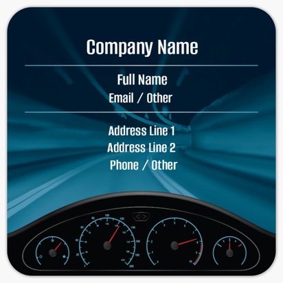 Design Preview for Design Gallery: Auto Rental Rounded Corner Business Cards, Rounded Square (65 x 65 mm)