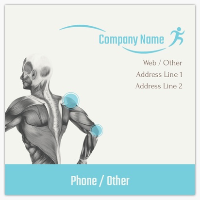Design Preview for Design Gallery: Sports Medicine Standard Business Cards, Square (65 x 65 mm)