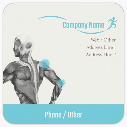 Design Preview for Design Gallery: Sports Medicine Rounded Corner Business Cards, Rounded Square (65 x 65 mm)