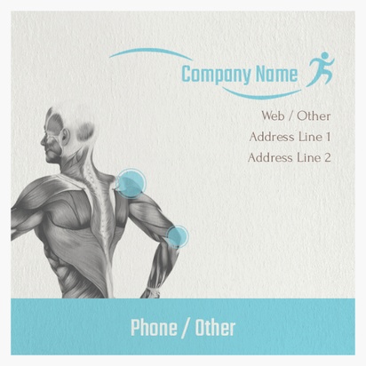 Design Preview for Design Gallery: Sports Medicine Natural Textured Business Cards