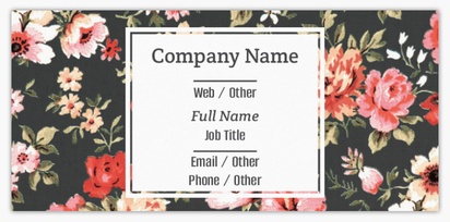Design Preview for Design Gallery: Florists Slim Business Cards