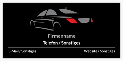 Designvorschau für Designgalerie: Standard-Visitenkarten Taxi-Service, Schmal (85 x 40 mm)