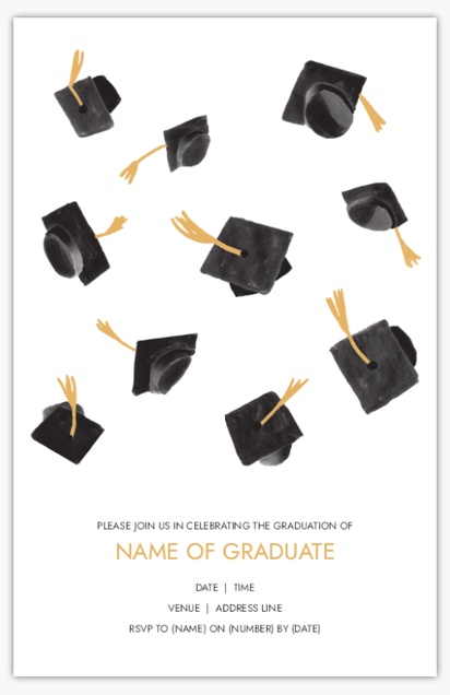 Design Preview for Design Gallery: Graduation Party Moving Announcements, 12.7 x 17.8 cm