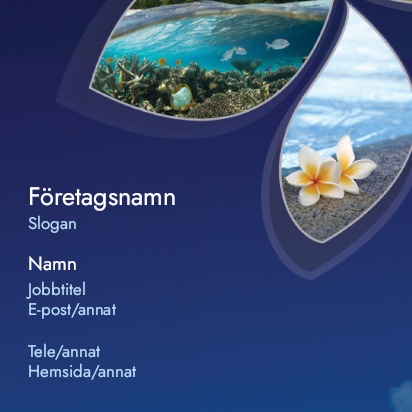 Förhandsgranskning av design för Designgalleri: Natur & landskap Visitkort standard, Fyrkantiga (65 x 65 mm)