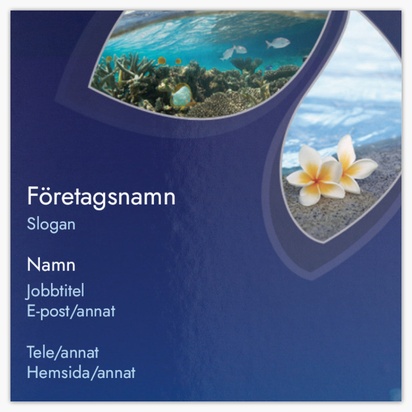 Förhandsgranskning av design för Designgalleri: Sommar Extratjocka visitkort, Fyrkantiga (65 x 65 mm)