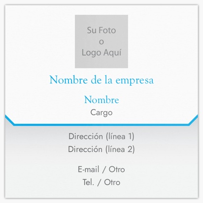 Un insignia tarjetas de presentación con imágenes diseño gris azul con 1 imágenes