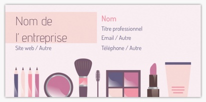 Aperçu du graphisme pour Galerie de modèles : cartes de visite slim pour cosmétiques et parfums
